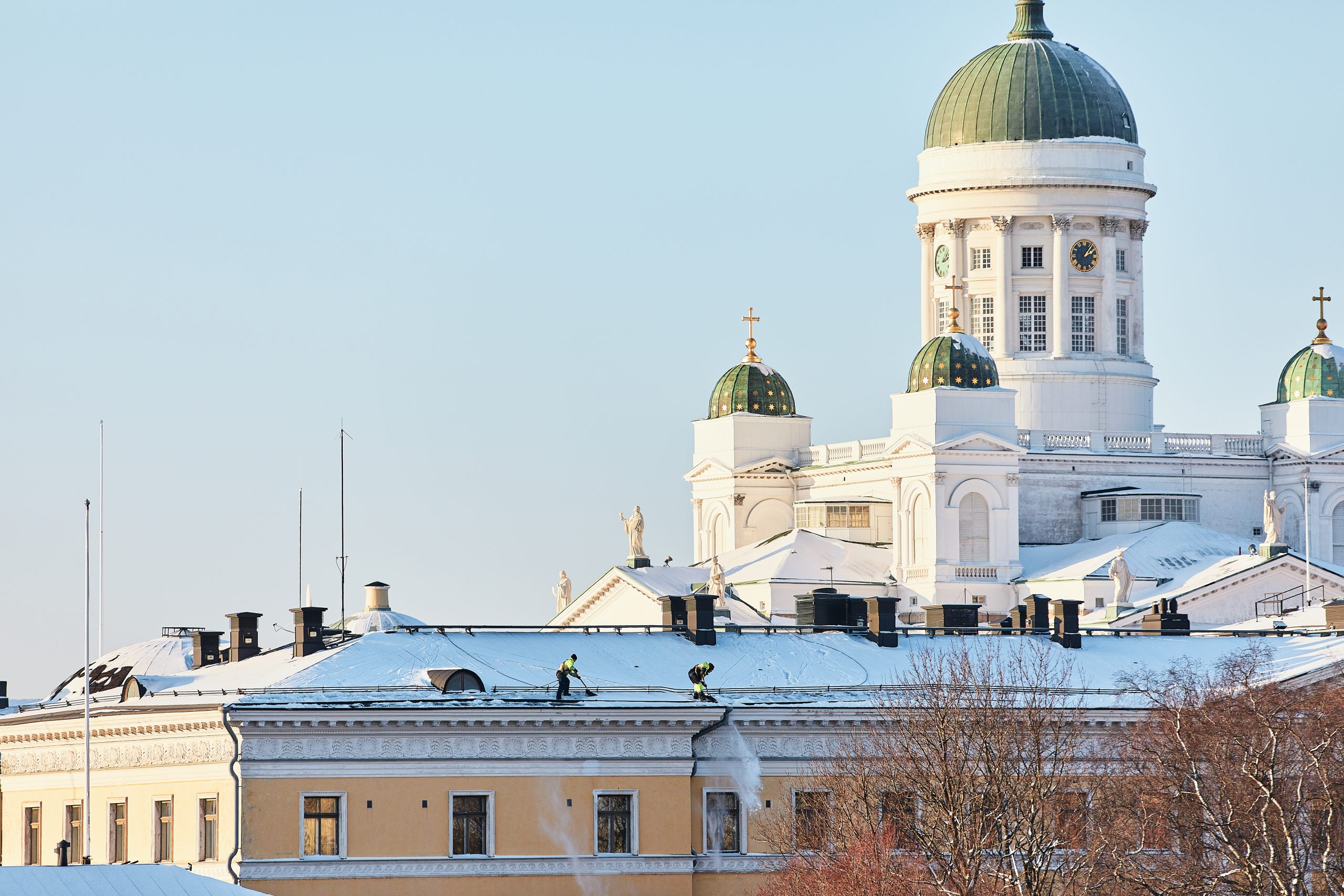Winter view of Helsinki Cathedral